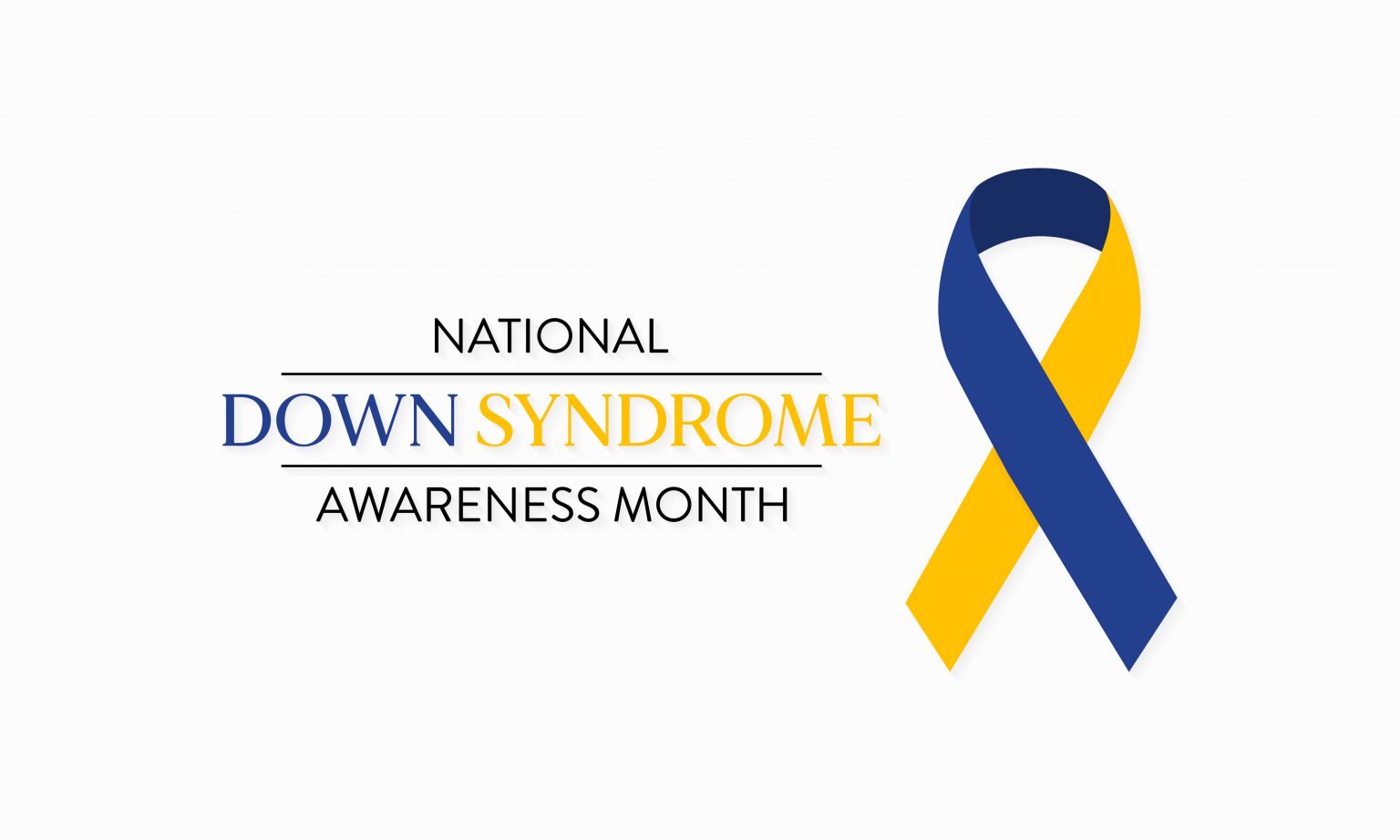 Vector illustration on the theme of National Down Syndrome awareness